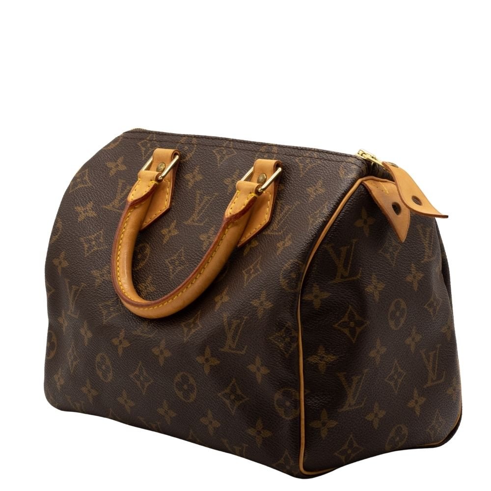 Auth Louis Vuitton Monogram Speedy 25 Hand Bag Boston Bag M41528 Used