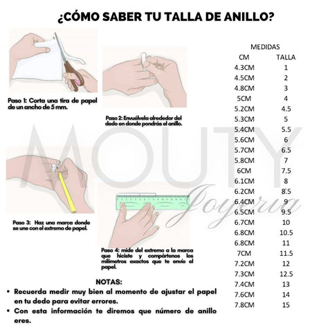 Tallas de anillos - La MEJOR guía para saber la tuya