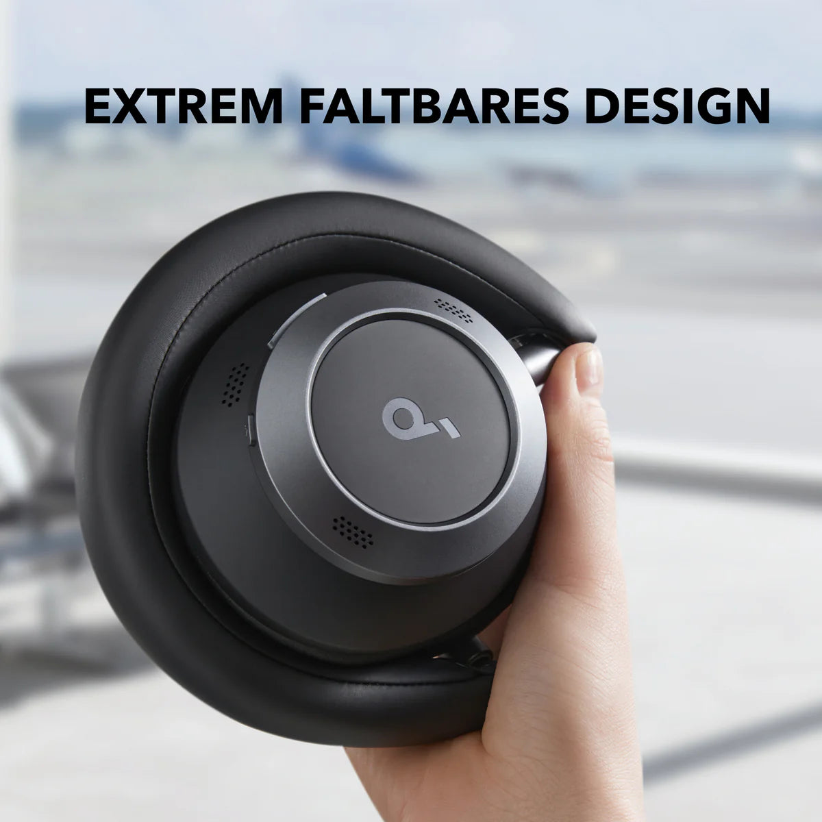 Space One Pro | Faltbare Over-Ear Kopfhörer-Tiefschwarz