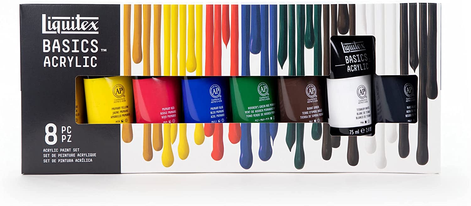 Liquitex Basics Acrylic Paint Set: 8 Colors