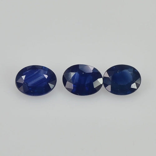 5x4 mm Natural Calibrated Blue Sapphire Loose Gemstone Oval Cut