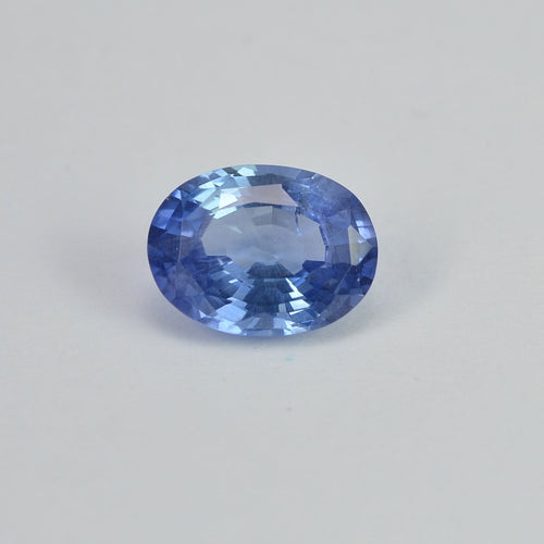 1.08 cts Unheated Natural Blue Sapphire Loose Gemstone Oval Cut Certified