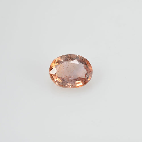 0.64 cts Natural Peach Sapphire Loose Gemstone Oval Cut