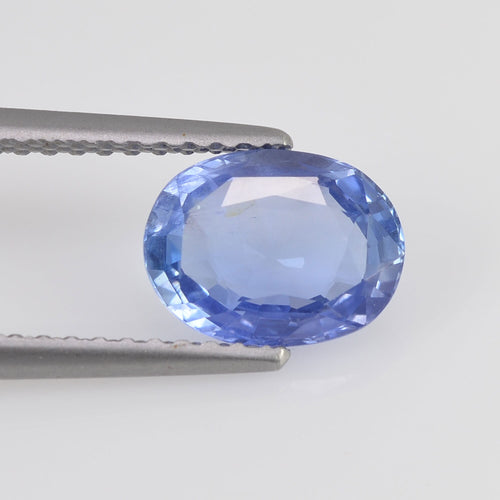 1.65 cts   Natural Blue Sapphire Loose Gemstone Oval Cut Certified