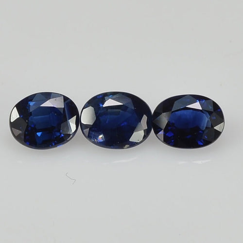 5x4 mm Natural Calibrated Blue Sapphire Loose Gemstone Oval Cut