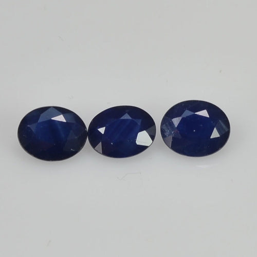 5x4 mm Natural Calibrated Blue Sapphire Loose Gemstone Oval Cut