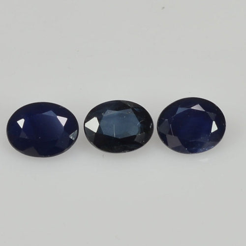 5x4 mm Natural Calibrated Blue Sapphire Loose Gemstone Oval Cut