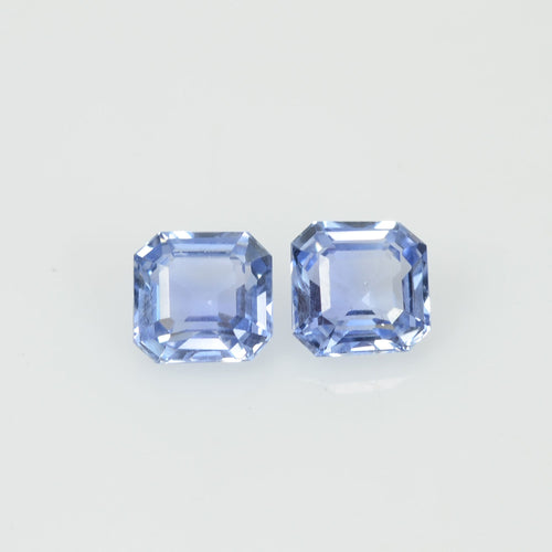 1.00 Cts  Natural Blue Sapphire Loose Pair Gemstone Octagon Cut