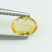 0.77 Cts Natural Yellow Sapphire Loose Gemstone Oval Cut - Thai Gems Export Ltd.