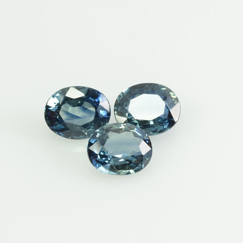 6x5 Natural Calibrated Blue Sapphire Loose Gemstone Oval Cut