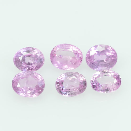 4.5x3.5 mm Lot Natural  Pink Sapphire Loose Gemstone oval Cut