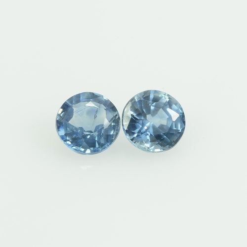 3.4 mm  Natural Blue Sapphire Loose Gemstone  Round Cut