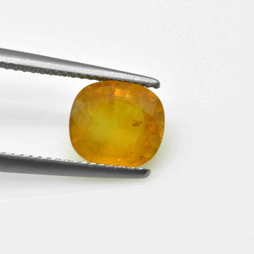 3.24 Cts Natural Yellow Sapphire Loose Gemstone Cushion Cut