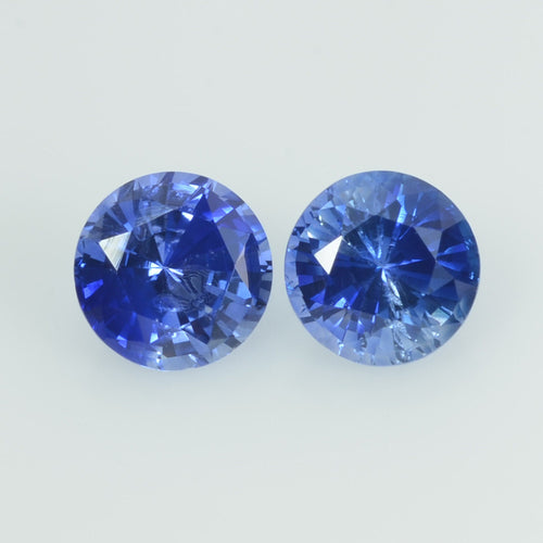 5 mm Natural Blue Sapphire Loose Gemstone Round Cut