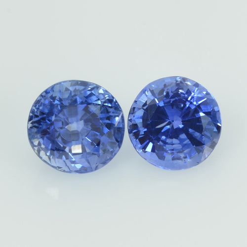 5.5 mm Natural Blue Sapphire Loose Gemstone Round Cut