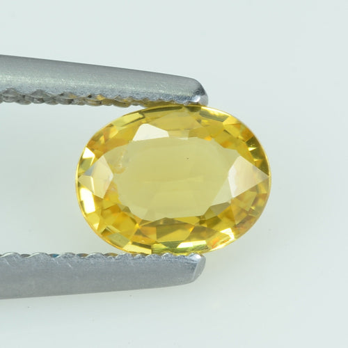 0.54 Cts Natural Yellow Sapphire Loose Gemstone Oval Cut