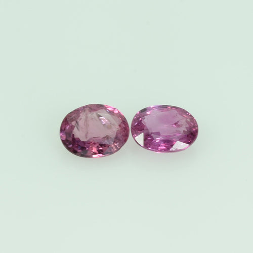 5x4 Natural Thai Ruby Loose Gemstone Oval Cut