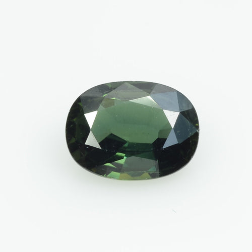 1.53 cts Natural Green Sapphire Loose Gemstone Oval Cut