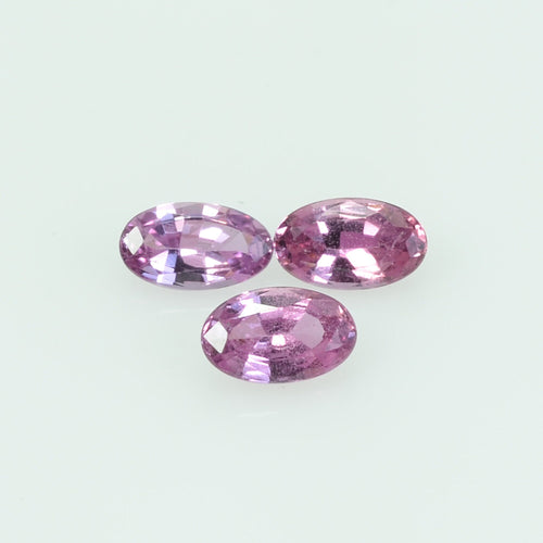 5x3 Natural  Pink Sapphire Loose Gemstone oval Cut