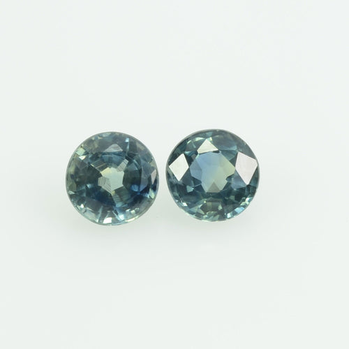 3.5 mm Natural Blue Sapphire Loose Gemstone Round  Cut