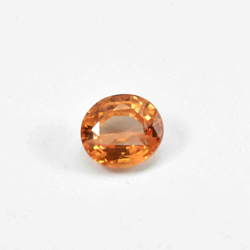 1.62 Cts Natural Orange  Sapphire Loose Gemstone Oval Cut