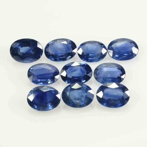 8x6 MM Natural Blue Sapphire Loose Gemstone Oval Cut