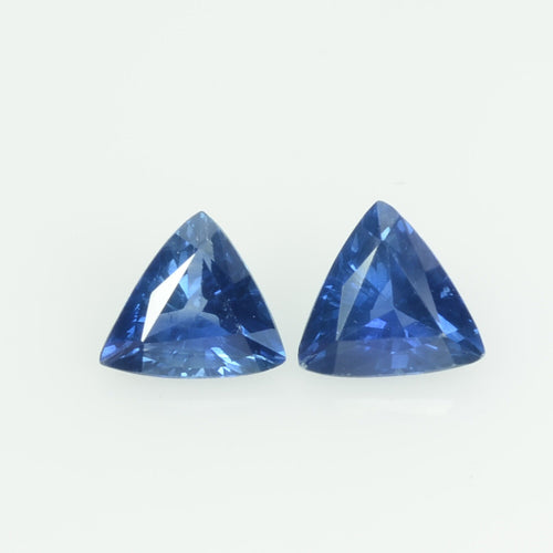 Natural Blue Sapphire Loose Gemstone Trillion Cut