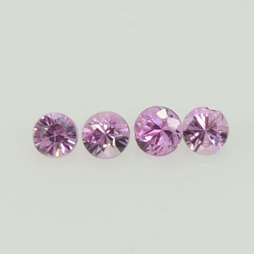 2.0 mm Natural Pink Sapphire Loose Gemstone Round Diamond Cut Cleanish Quality Color