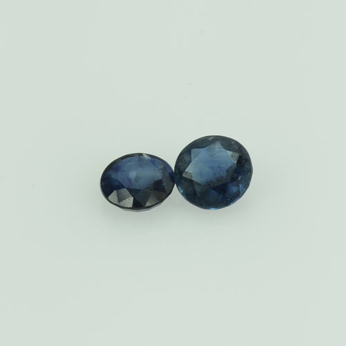 3.3  mm Natural Blue Sapphire Loose Gemstone Round Cut