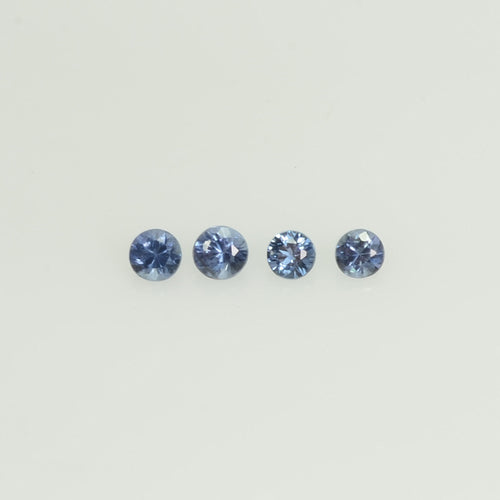 1.8-3.4 mm Natural Blue Sapphire Loose Gemstone Round Diamond Cut Vs Quality Color