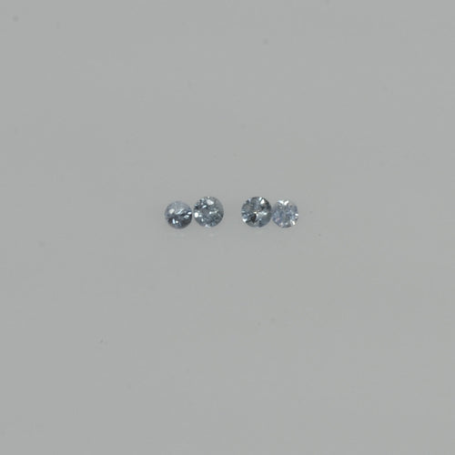 0.8-3.5 mm Natural Blue Sapphire Loose Gemstone Round Diamond Cut Vs Quality Color