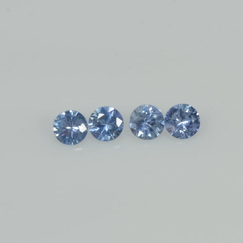 3.0-3.5 mm Natural Blue Sapphire Loose Gemstone Round Diamond Cut Vs Quality Color