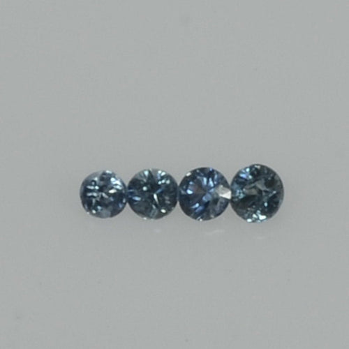 1.2-3.8 mm Natural Blue Sapphire Loose Gemstone Round Diamond Cut Vs Quality Color