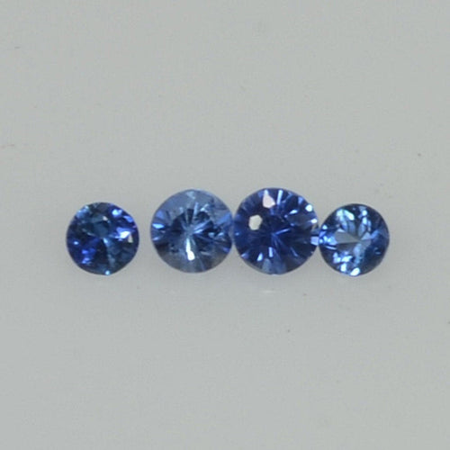 1.8-2.3 mm Natural Blue Sapphire Loose Gemstone Round Diamond Cut Vs Quality Color