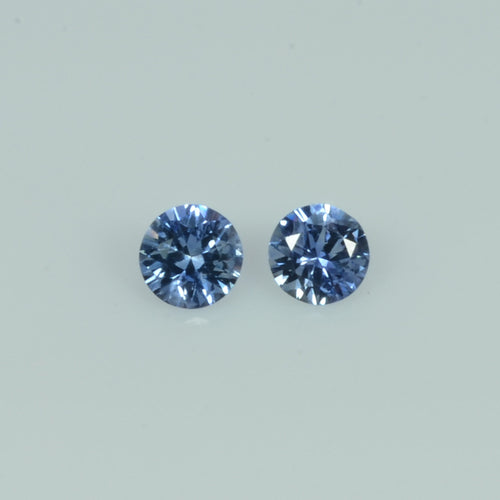 4.2 mm Natural Blue Sapphire Loose Pair Gemstone Round Cut