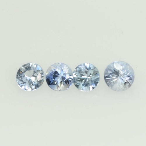 2.5-4.0 mm Natural Blue Sapphire Loose Gemstone Round Diamond Cut Vs  Quality Color