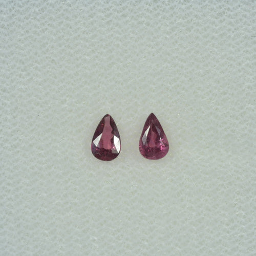 5x3 mm Lot Natural Ruby Loose Gemstone Pear Cut