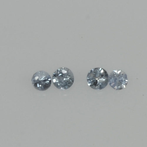 1.3-3.0 mm Natural Blue Sapphire Loose Gemstone Round Diamond Cut Vs Quality Color