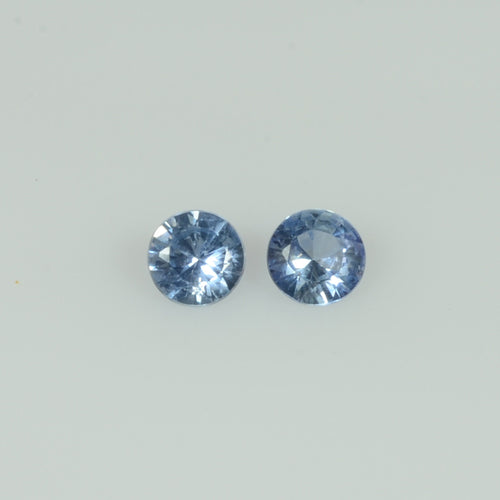 3.7-4.7   mm Natural Blue Sapphire Loose Gemstone Round Diamond Cut