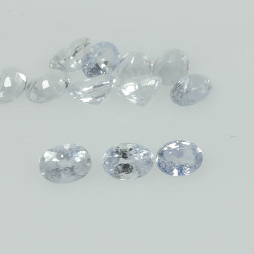 Natural white Sapphire Loose Gemstone VS Quality  Oval Cut
