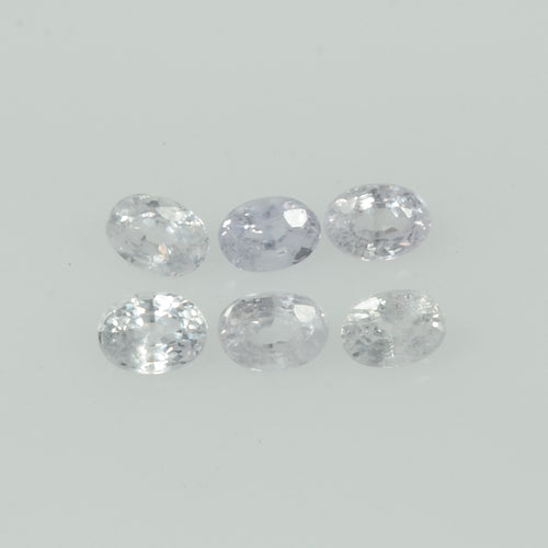 Natural White Sapphire Loose  Gemstone VS Quality  Oval Cut