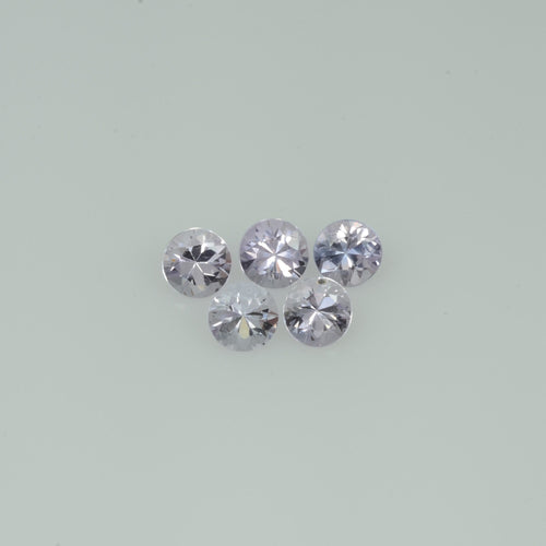 2.5-4.0  mm Natural Purple Pink Sapphire Loose Gemstone Round Diamond Cut Vs Quality