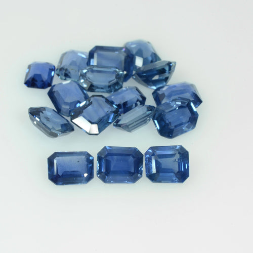 5x4 MM Natural Blue  Sapphire Loose Gemstone Octagon Cut