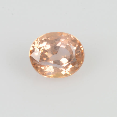 0.48 cts Natural Orange  Sapphire Loose Gemstone oval Cut