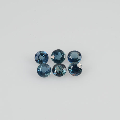 3.2-3.9 mm  Natural Blue Sapphire Loose Gemstone Round Cut