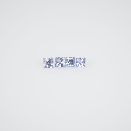 1.6-2.3 MM  Natural Princess Cut Blue Sapphire Loose Gemstone