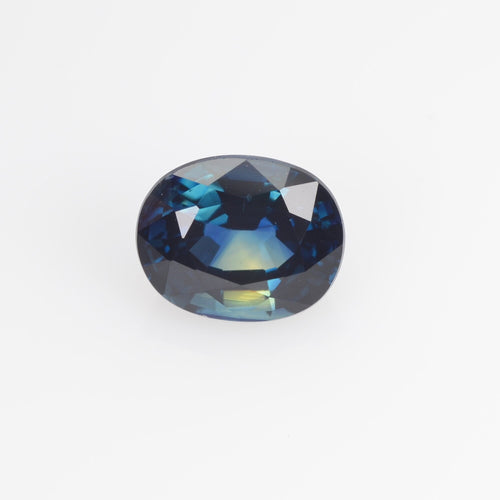 1.55 Cts Natural Teal Blue Sapphire Loose Gemstone Oval Cut