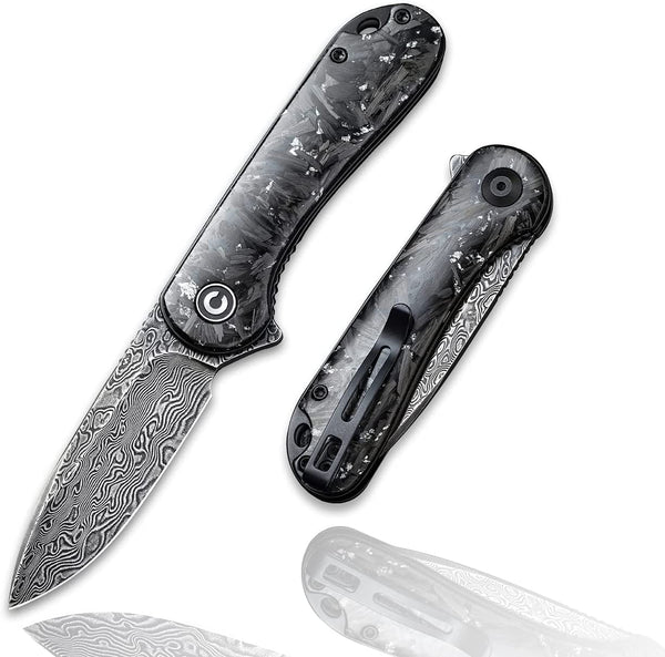 CIVIVI Elementum Knife, Damascus Blade + Resin Handle #C907C-DS2