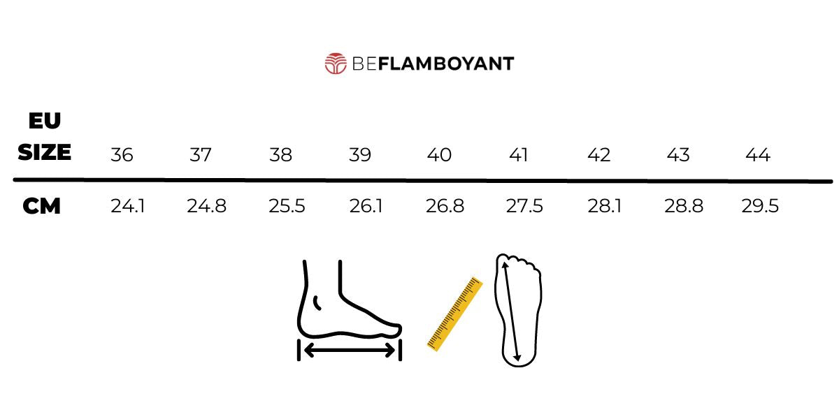 Guía de tallas de zapatillas veganas Manimal