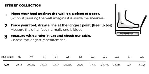 Street Sizing Guide